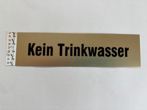 Kein Trinkwasser