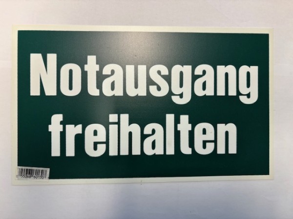 Notausgang freihalten