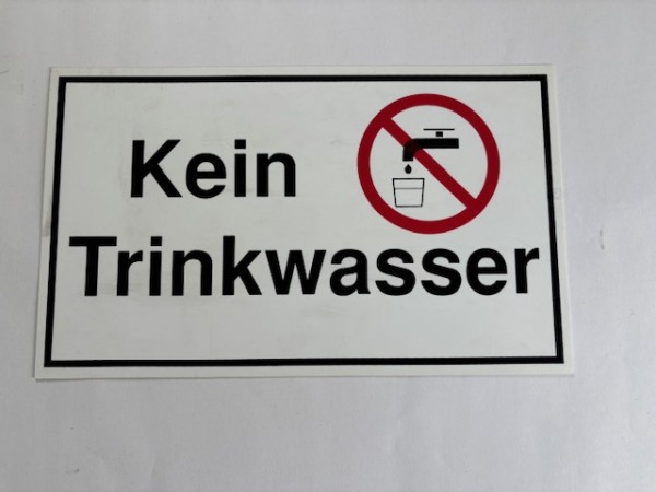Kein Trinkwasser