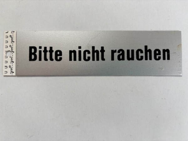 Bitte nicht rauchen