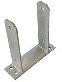 Pfostenträger U 71 Dübel