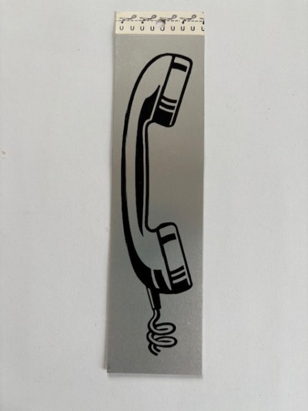 Piktogramm Telefon silber