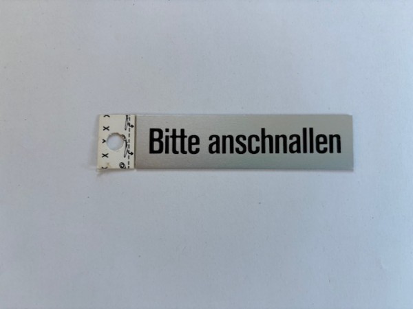 Bitte anschnallen