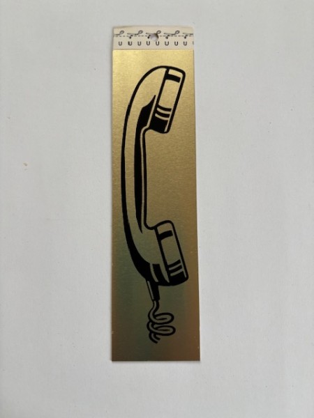 Piktogramm Telefon gold